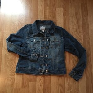 Distressed Denim Jacket. Great for layering!